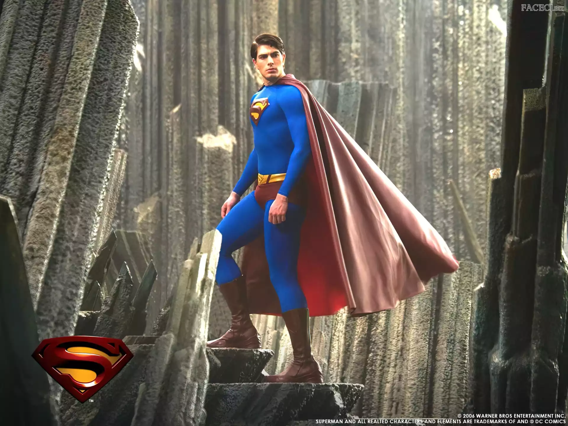 Brandon Routh, beton, Superman Returns, peleryna